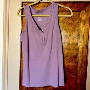 Kindred Bravely sleeveless Henley nursing tank